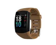 1.3inch Color Screen Blood Pressure Heart Rate Monitor Sport bluetooth Smart Wristband Watch-BROWN