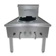 GasMax Stainless Steel Waterless Lpg Gas Single Wok - Woks (WW-1L) - WW-1L