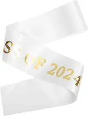 [Parliky] 2024 Shoulder Strap Plain Graduation Stole Graduation Stole Sash Party Sash Prop Graduate Sash Graduate Party Supplies Graduation Ribbon Student Sash for Graduation Party Grad Sash