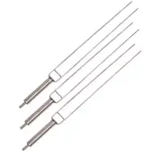 Set of 3 stainless steel double skewers (thickness 3 mm.; skewer length 500 mm.)