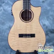 Kala All Solid Flame Maple Cutaway Baritone Ukulele w/ Pickup & Bag KA-ASFM-B-CE