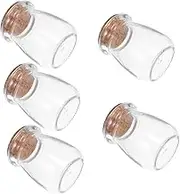 Gatuida 5pcs Wishing Bottle Mini Bottles Labels Overnight Clear Small Cork Jars with Lid Little Catcher Wedding Decor Decoration Message Jar Ordinary Glass Transparent