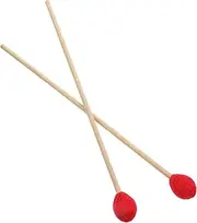 Sosoport 1 Pair Marimba Mallet with Wood Handle Durable Yarn Head Percussion Stick for Xylophone Marimba Balanced Lightweight Design for Home Performance