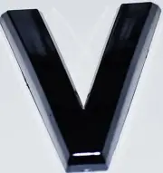 1 PCS - Apartment Number Sign/Mailbox Number Sign, V ( 3D,2.75 x 1.75,)