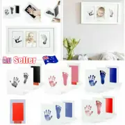 Baby Hand Footprint Photo Frame Kit Pet Safe Inkless Wipe NTKborn Print Gift NES