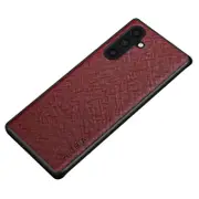 AIORIA For Samsung Galaxy A54 5G Case Cross Texture Scratch-proof Back Cover - Red