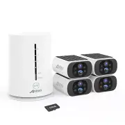 ANRAN 4MP Wireless Home Outdoor Battery/Solar Powered WiFI Security Camera 64GB