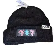 Disney Neff Minnie Mouse Beanie Knit Dancing Filp Hat Black One Size