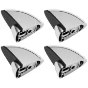 4 Pcs Adjustable Brackets Glass Clip Clamps for Shelf Supports Holder