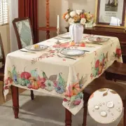 Fall Tablecloth Rectangle Autumn Pumpkin Table Cloth Spill Proof Thanksgiving...