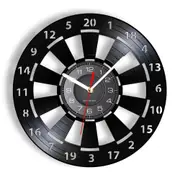Vinyl Record Wall Clock for Darts Game Room