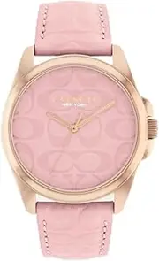 [Coach] Women's Greyson 14504278 Quartz Watch, Pink, 36 mm Case Diameter