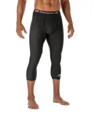 NEW McDavid Sport Compression 3/4 Tight Athletic Pants, Black, Adult, Unisex