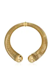 [ALAÏA] Spiral Gold-Tone Necklace