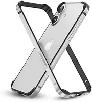 RAEGR Phone Case | Anodized Aluminum Bumper | Supports Mag-Safe Wireless Charging | Edge Armor Protective Minimal Case Compatiblewith iPhone 16 Plus (6.7-Inch) (2024) - Silver RG10577