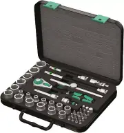Wera 8100 SB 2 Zyklop Socket Wrench Set 3/8" Drive Metric 43 Pieces 05003594001