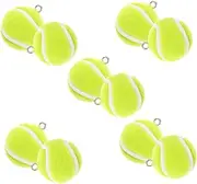 [COOPHYA] 10pcs Mini Tennis Ball Charms 3d Tennis Pendants for Diy Jewelry Keychain Crafting Charms 2cm