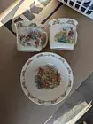 Peter Rabbit dish set Bunnykins Royal Doultom, One Bowl, Two Mugs