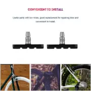 1 Pair of Bicycle Cycling Mountain Bike Brake Pads Rubber Blocks Holder Useful