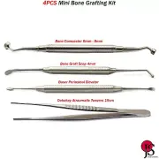 Implant Bone Graft Scoop Packer Compactor Buser Periosteal Elevator Dental 4PCS