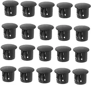 Housoutil Professional Technology 20pcs Screw Hole Covers Round Hole Plugs Reusable Furniture Plug Plastic Stoppers