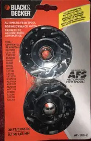 Black & Decker Automatic Feed Spool AF-100-2 Double Pack 30 Feet Each Brand New