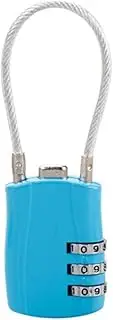 Xuegier 3 Digit Customs Code Lock Contrast Color Anti-Theft Padlock Portable Luggage Password Lock D