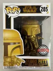 Jango Fett GOLD SE 285 STAR WARS Funko Pop Vinyl New in Mint Box + Protector