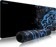 Exco Gaming Keyboard and Mouse Pad,70x30 cm Blue Anime Desk Pad with Non-Slip Rubber Base,XL Long Premium-Textured Cloth Surface Mousepad Unique Design for Laptop,Computer 3522