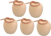 SHINEOFI 5pcs Painted Children's Toys Mini Apples for Crafts Christmas Apple Decor Peg Dolls Apple Blank Apple Ornament Christmas Apples Decor Mini Decor Macrame Aldut Toys Decor