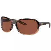 Costa Seadrift Shiny Tortoise Sunglasses w/Copper 580P M Lenses 06S9114-91140660