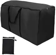 Outdoor Furniture Cushion Storage Bag, 210D Oxford Fabric Garden Cushion Storage Bag with Handle and Zipper Waterproof Garden Storage Bags for Cushions Christmas Tree Blakets (173x76x51cm)