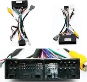 Car Radio Compatible for KIA Carens IX35 K2/K3/K4/K5 /fcrte/Sportage 16PIN Wiring Harness Plug Power Cable Android(Style f)