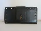 NWT Juicy Couture Black Snap Wallet YSRUS079 Gold hardware Leather clutch