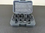 #bj341 Matco Tools 1/2" DR Metric HEX GRIP DAMAGED IMPACT SOCKET SET HG11M