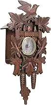 ERINGOGO Wood Cuckoo Clock Decor Creative Wall Clock for Home Office Assured Ornament Silent Mechanism Stylish Photo Prop Battery Not Included