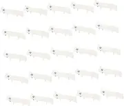 jojofuny 25pcs Light Buckle Door Fly Screen Curtain LED Ceiling Batten Slats Blackout Window Blind Screen for Windows French Door Blinds Black Out Shade for Window Net Plastic Transparent