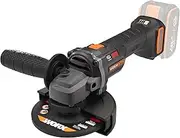 WORX WX814.9 Nitro Brushless Cordless Angle Grinder 20 V - 125 mm Disc Diameter - 8600 rpm - Lightweight & Compact - 2-Position Additional Handle - Safe Kickback Protection - Without Battery & Charger