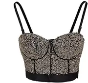 Sexy Corset Women Slimming Corset Bra Beading Style Tops