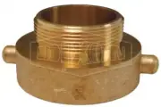 Dixon HA30S25T - Hydrant Adapter Pin Lug Brass, 3" Female NPSH x 2-1/2" Male NPT