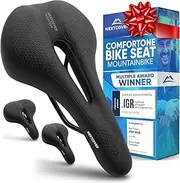 [Nextcover] Bike Seat with Memory Foam 2.0 and [Volume-Air] Suspension I Maximum Riding Comfort I Bike seat Cushion for Men & Women I Mountain Bike Saddle, Exercise Bike, Road Bike Seat, Bicycle Seat