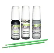 Paint Pen Set Suitable For Opel, 163 LIGHT SILVER MET. + Clear Coat + Primer