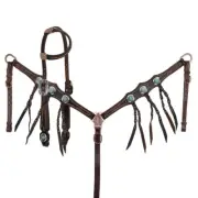 Showman Blackwater Gator 1 Ear Headstall Breastcollar