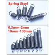 Extension Spring 0.3mm- 2mm Wire Dia Spring Steel Small Dual Hook Tension Spring