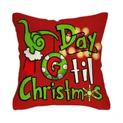 Christmas Pillow Covers Cute Print Throw Cushion Case for Couch Sofa Bed Bedroom Home Decor-Style 6