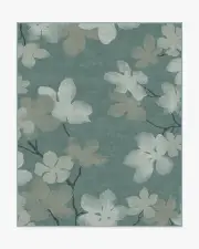 245' x 305' | Machine Washable Runner Rug | Kid & Pet Friendly | Indoor Rug | Magnolia Teal Rug | Ruggable