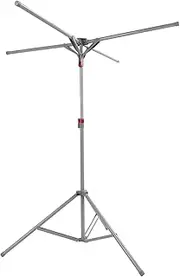 Clothes Drying Rack, Carbon Steel and ABS Portable Folding Laundry Drying Rack Stable & Anti Topple Tripod Garment Rack Floor Standing Laundry Drying Rack for Indoor Outdoor Home