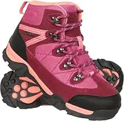 [Mountain Warehouse] Trail Kids Waterproof Boots - Synthetic Mesh Upper Girls & Boys Shoes, EVA Footbed Childrens Footwear, High Traction - Best for Hiking, Walking