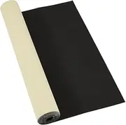 BENECREAT 78.7x15.7 Inch Black Self Adhesive EVA Foam Roll, 1mm Thick Waterproof Foam Rubber Sheet for Furniture Protecting, Gap Filling, Costumes and Craft Project