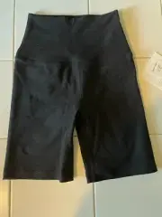 BEYOND YOGA Spacedye High Waisted 7" Biker Short WOMENS SIZE XS BLACK NEW